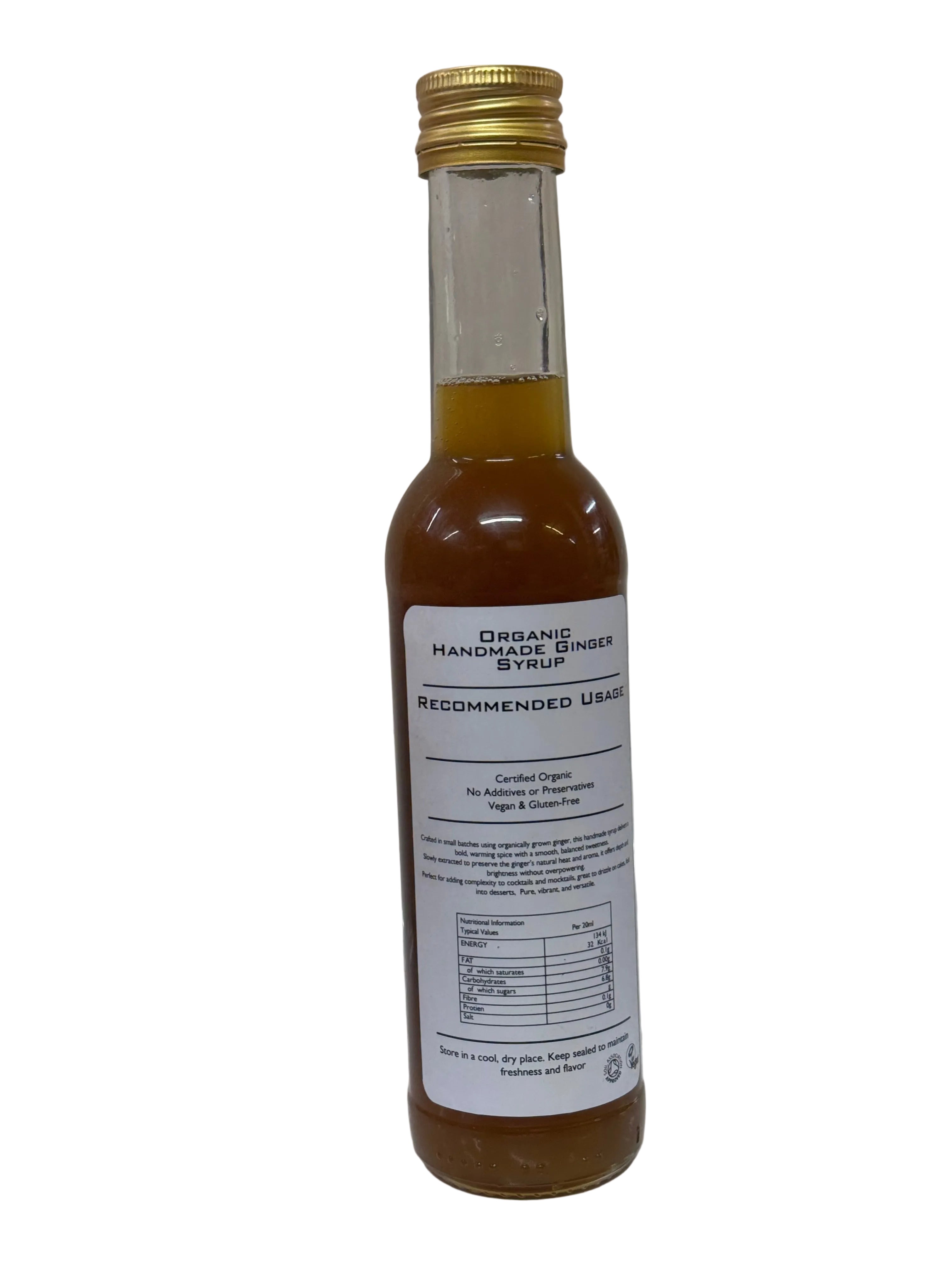 Organic Handmade Ginger Syrup