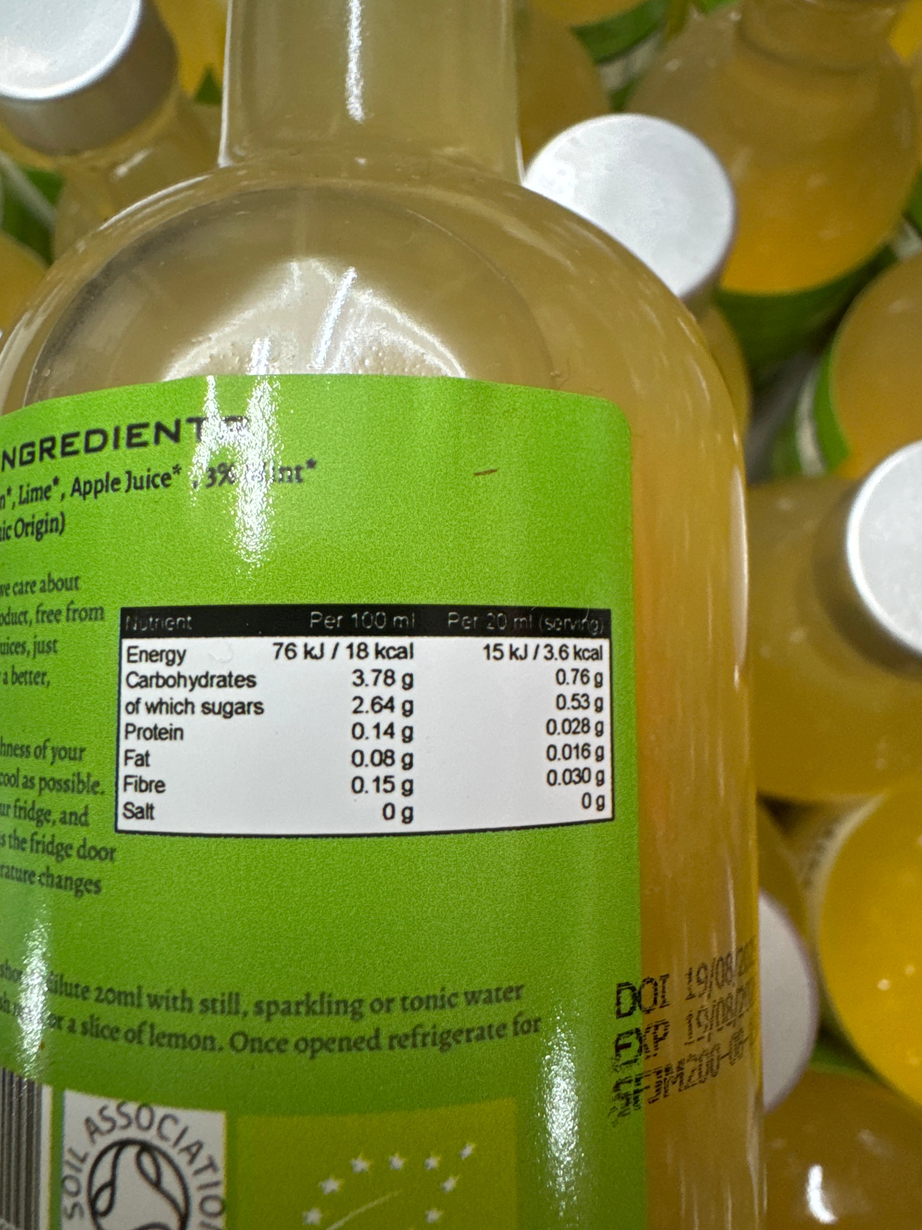 Ginger & Mint - 200ml [NO ADDED SUGAR]