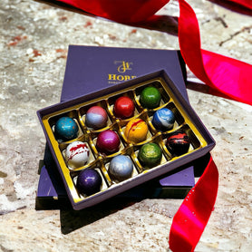Luxury Handmade Chocolate Gift Box -  12 Assorted Mixed Chocolates