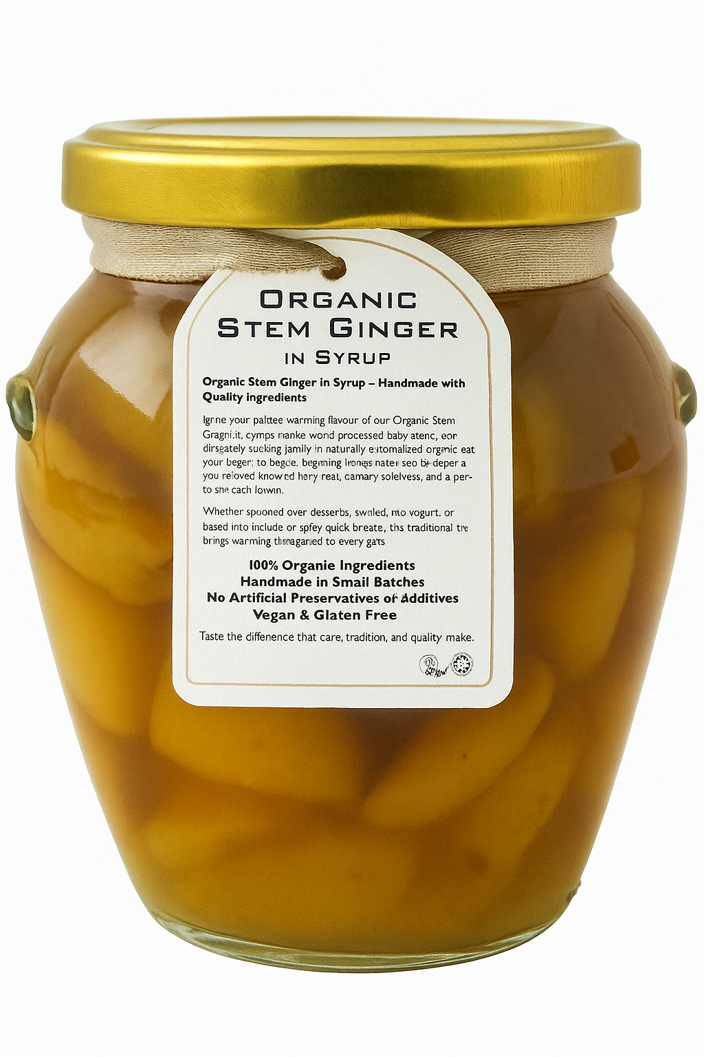 Organic Stem Ginger in Syrup - Large 540g