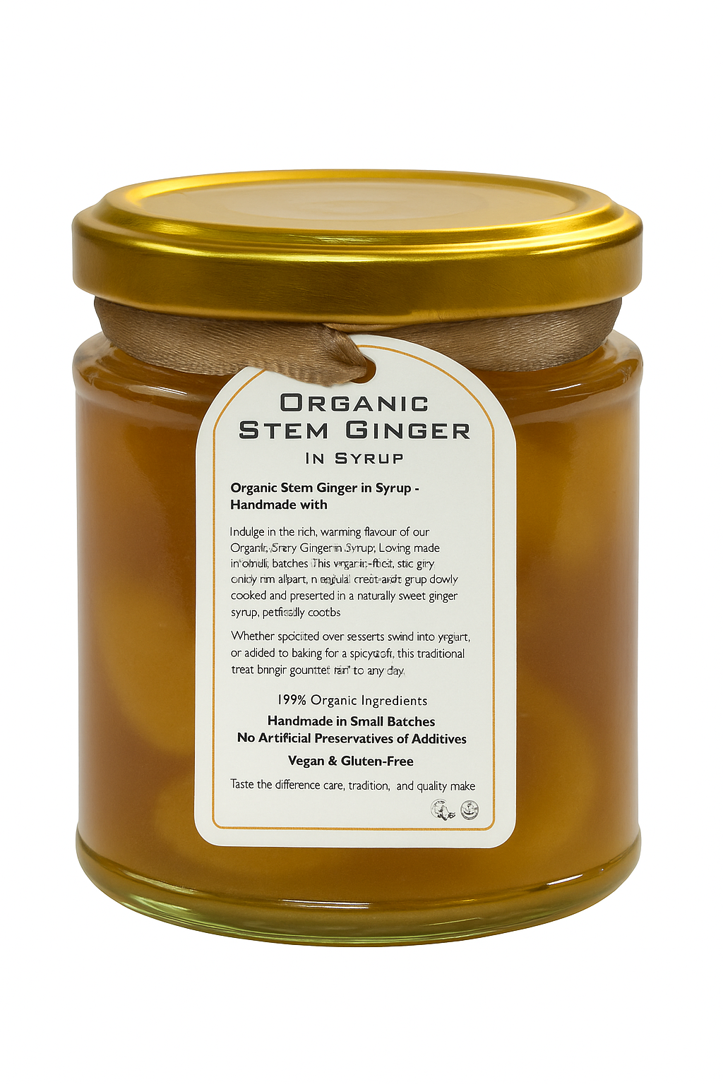 Organic Stem Ginger in Syrup - Small 360g