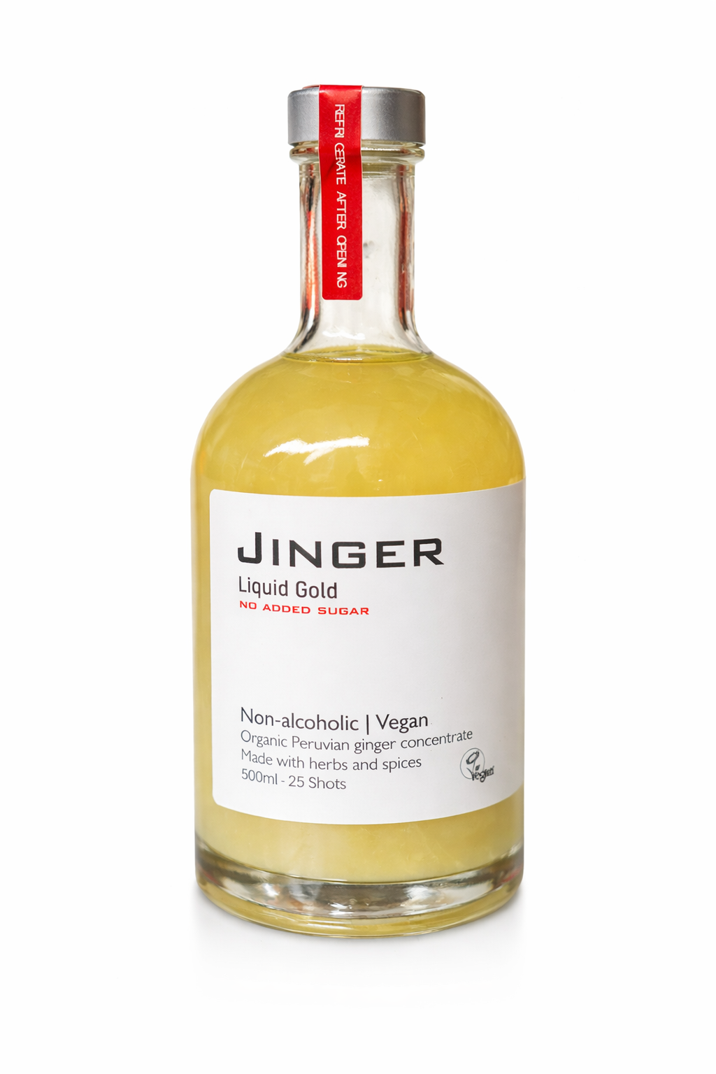 Organic Ginger Liquid Gold - No Added Sugar - 500ml