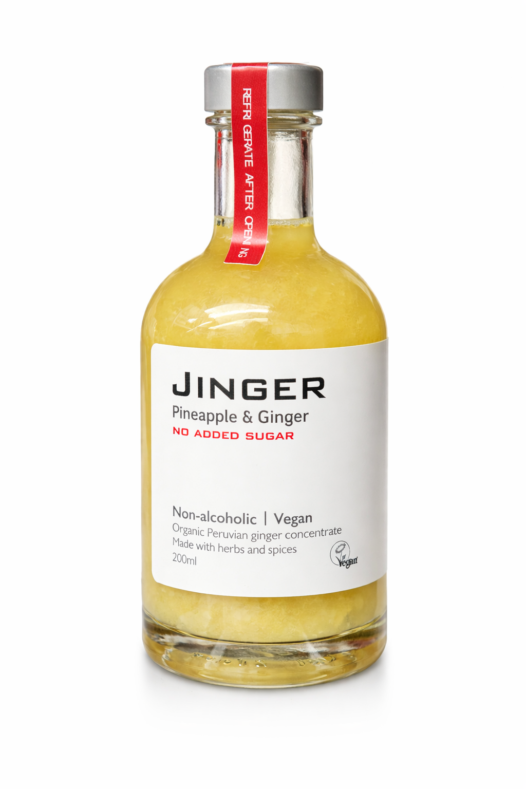 Organic Ginger & Pineapple - No Added Sugar - 200ml
