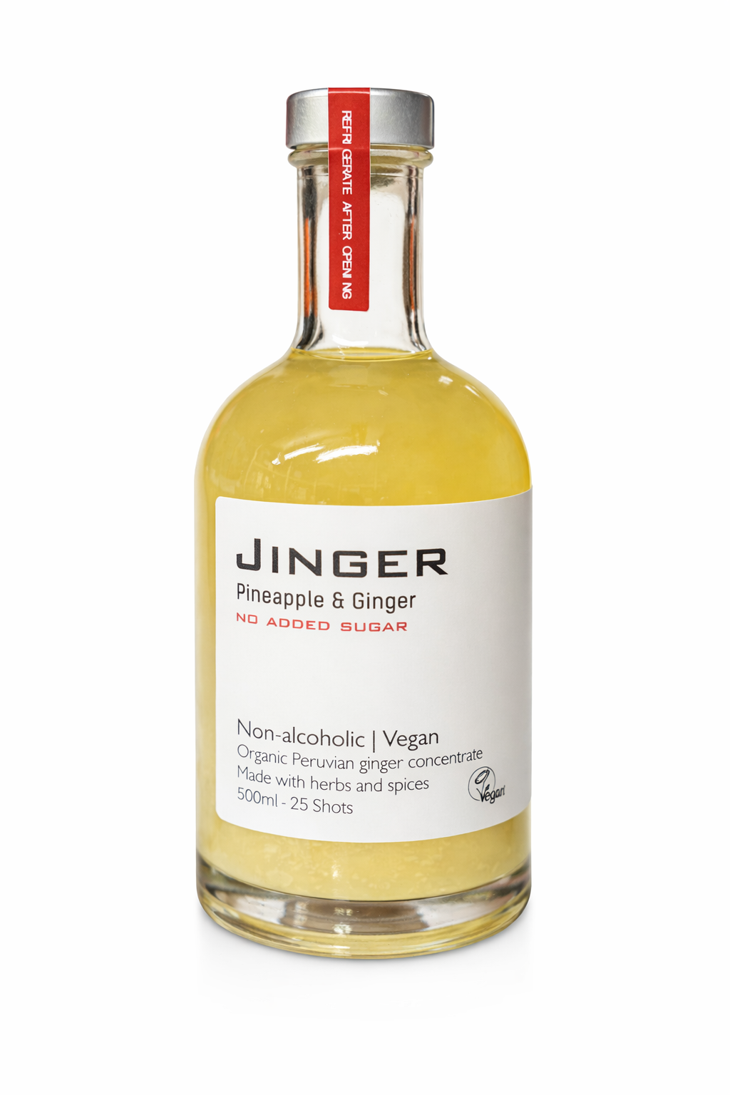 Organic Ginger & Pineapple - No Added Sugar - 500ml