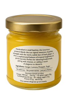 Small Handmade Luxury Pineapple & Ginger Preserve - Limited Edition