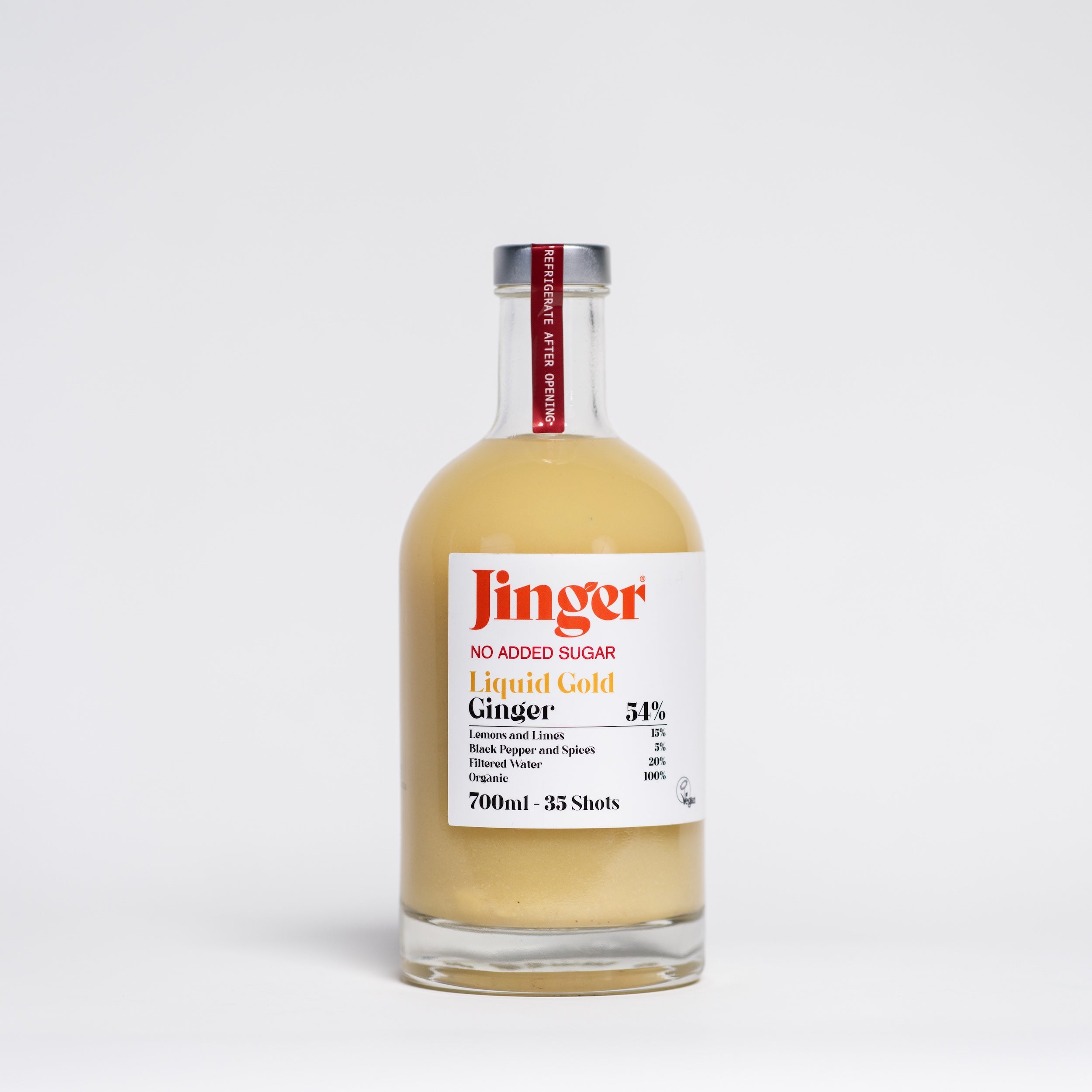 Organic Ginger Liquid Gold - Sugar Free - 700ml