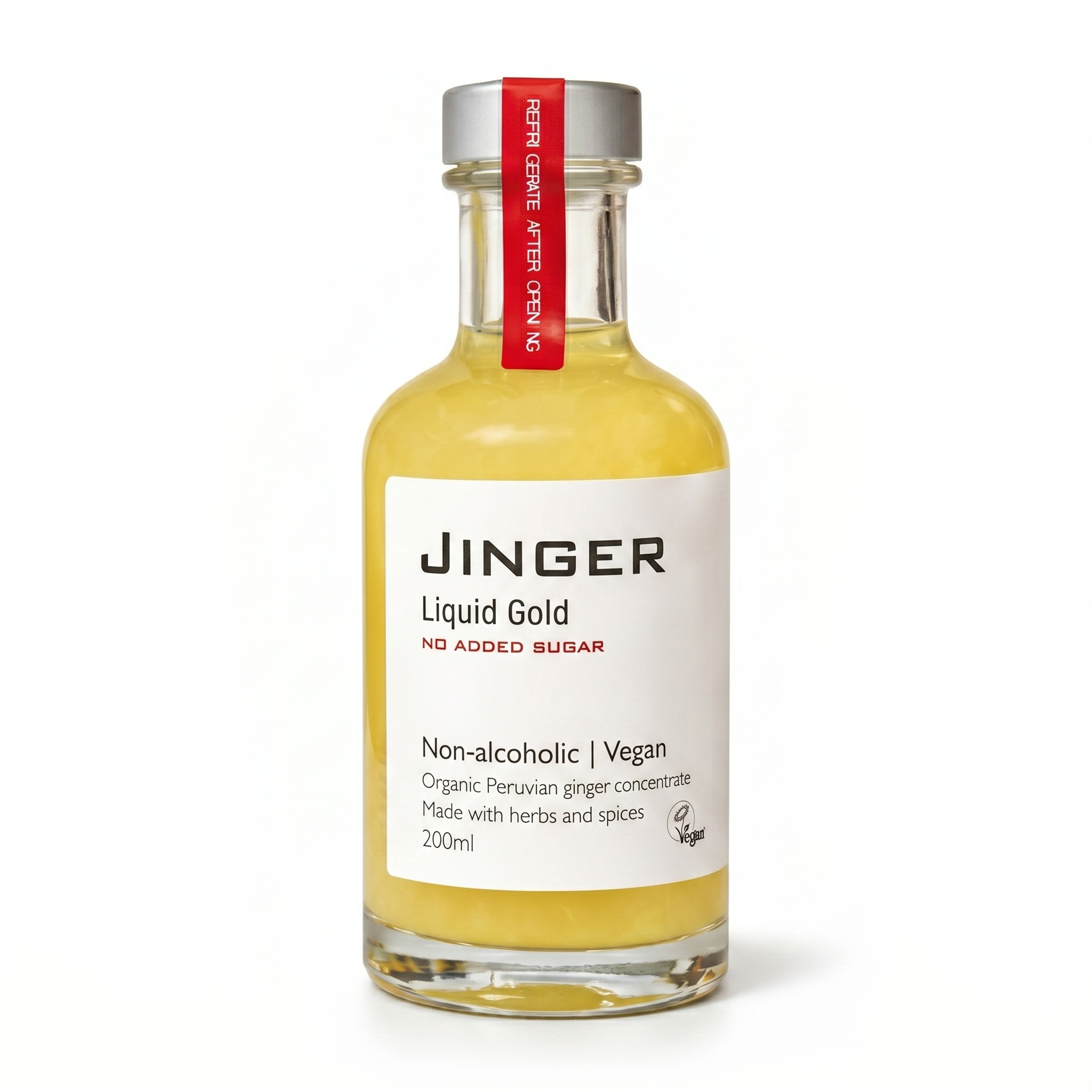 Organic Ginger Liquid Gold with Apple juice - No Added Sugar - 200ml