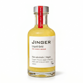 Organic Ginger Liquid Gold with Apple juice - No Added Sugar - 200ml