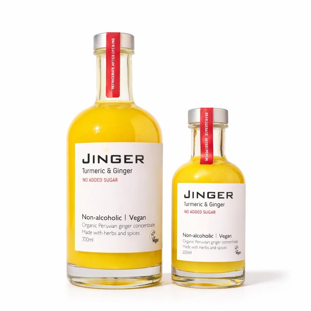 Bundle - Ginger & Turmeric With Apple Juice [NO ADDED SUGAR] - 700ml & 200ml