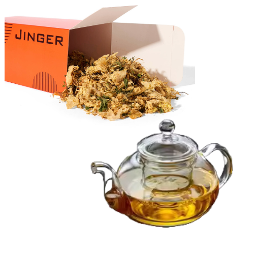 Ginger & Mint Loose Tea 300g & Teapot 400ml – Jinger drinks