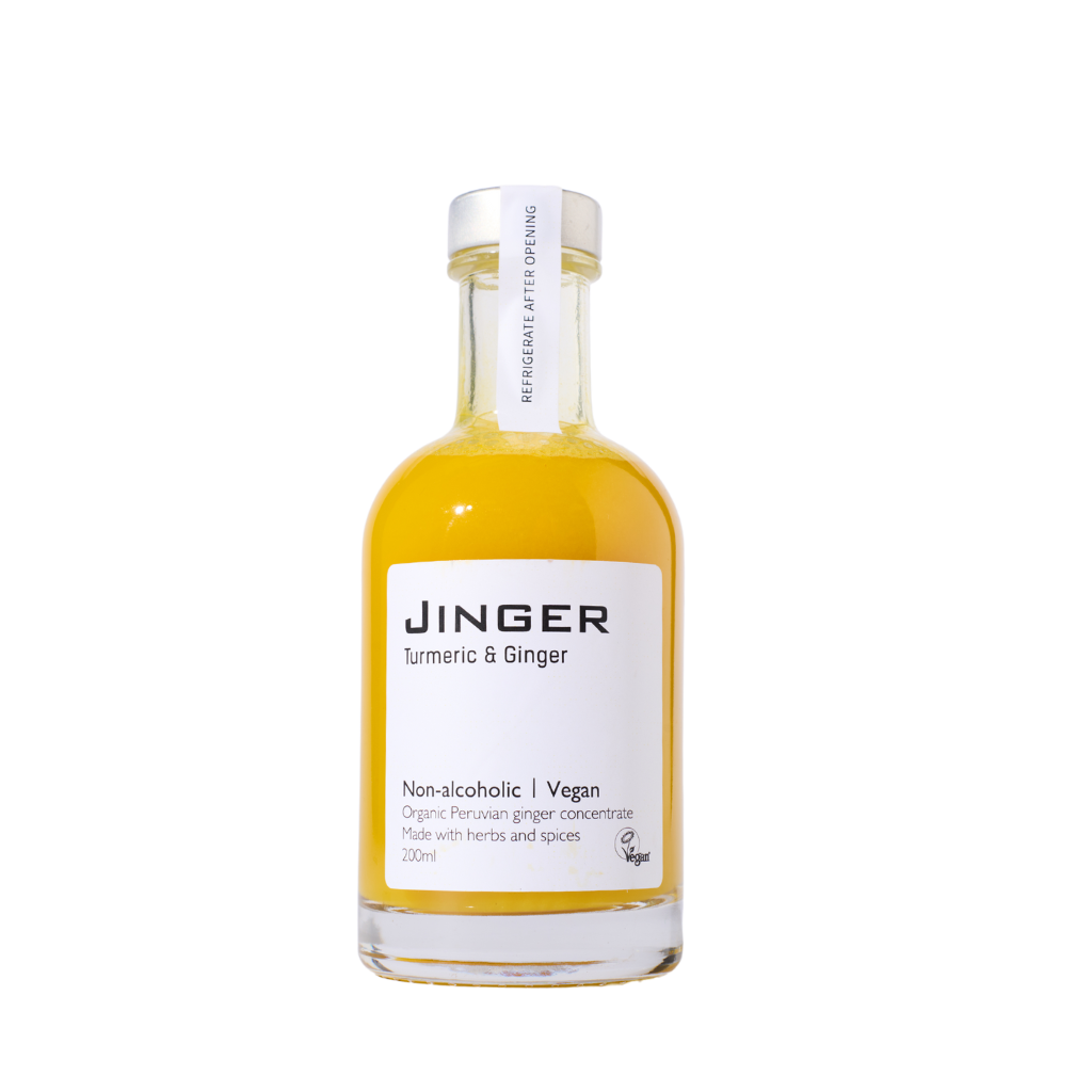 Organic Ginger & Turmeric Concentrate 200ml Jinger drinks