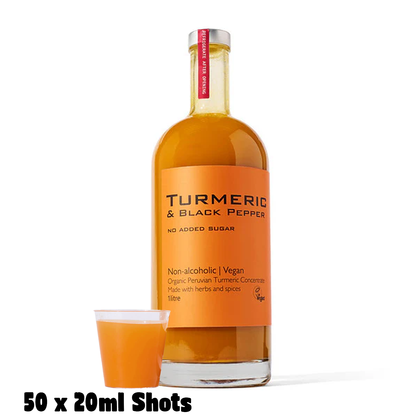 Limited Edition - Double Strength Turmeric & black pepper 1 Litre No Added Sugar