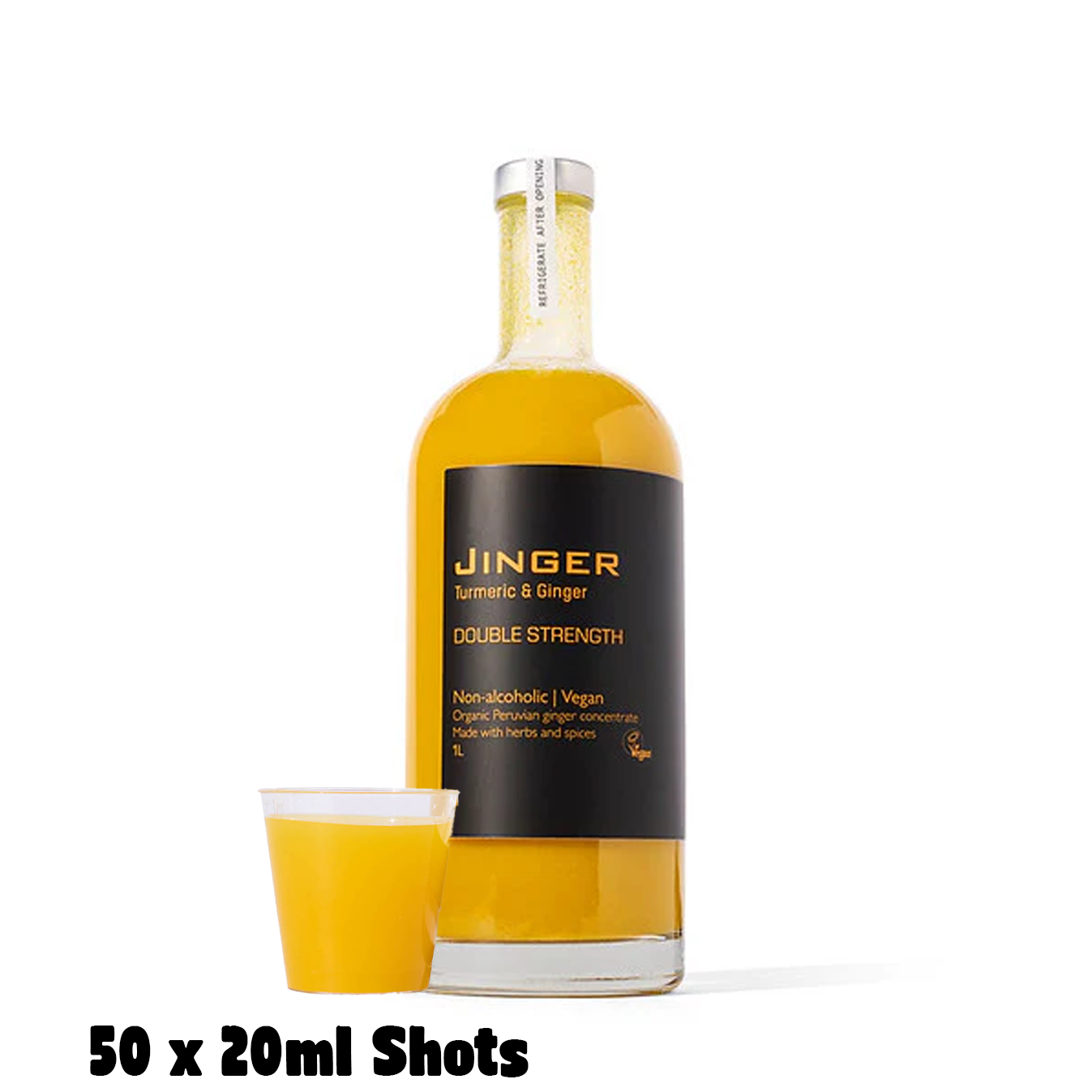 DOUBLE STRENGTH Ginger & Turmeric 1 Litre.