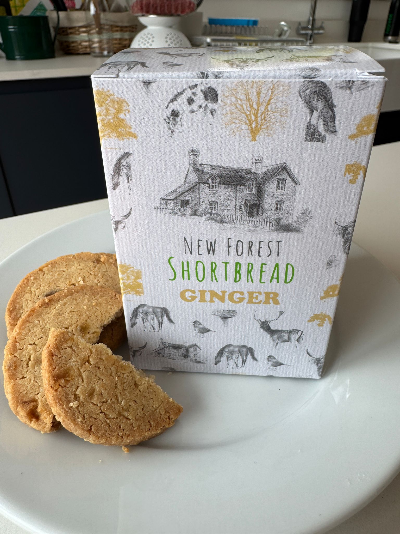 New Forest Ginger Shortbread - Box of 8