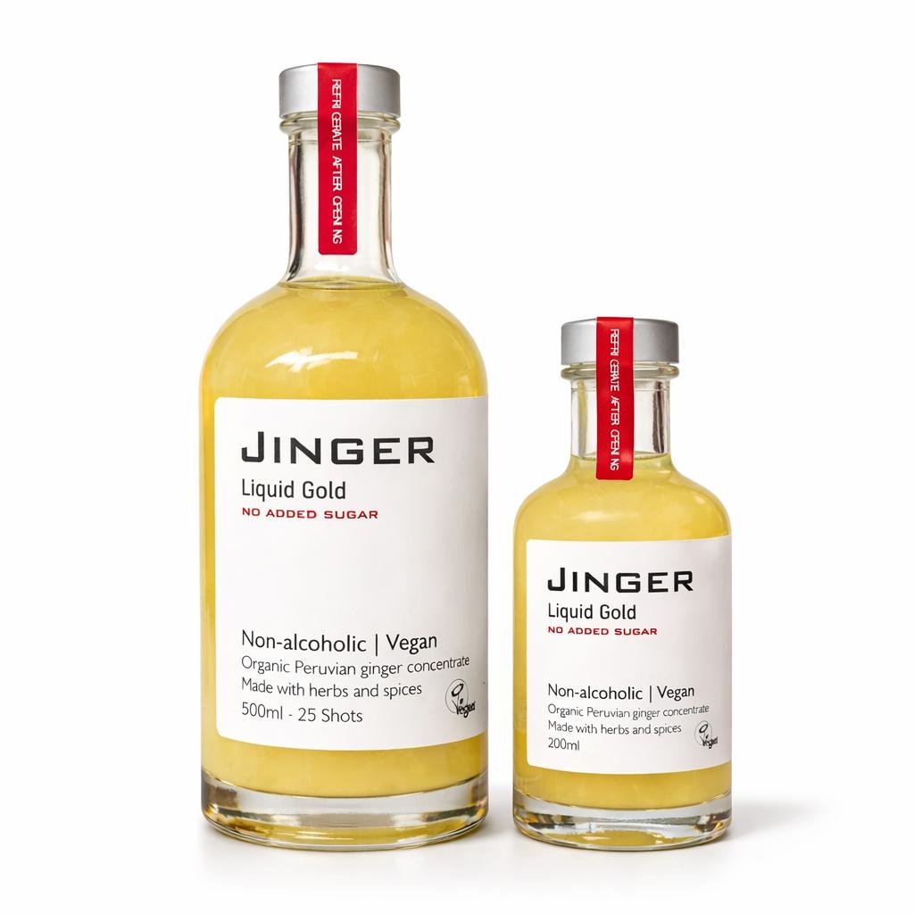 Bundle - Organic Ginger Liquid Gold with Apple juice - No Added Sugar